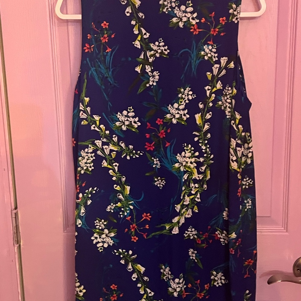 Worthington Blue Floral Maxi Dress Ky Derby